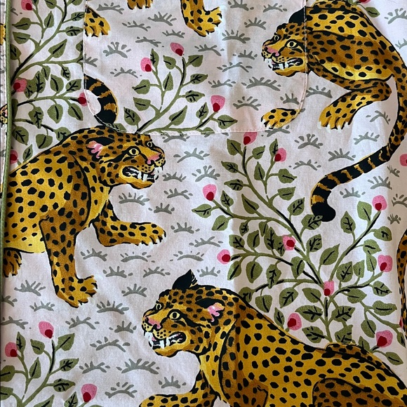🆕 Printfresh Organic Cotton Short PJ Set Pockets S Bagheera Blush/Leopard Floral - Picture 11 of 14